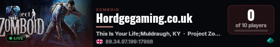 Hordgegaming.co.uk live status badge