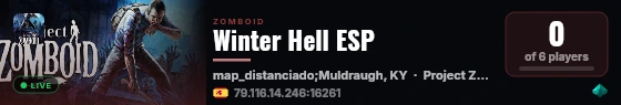 Winter Hell ESP live status badge