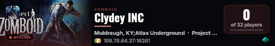 Clydey INC live status badge