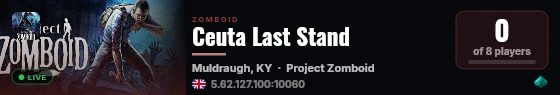 Ceuta Last Stand live status badge