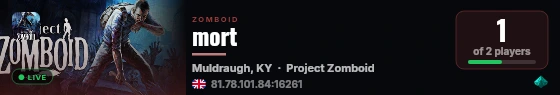 mort live status badge