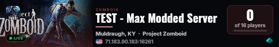 TEST - Max Modded Server live status badge