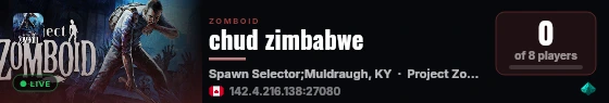 chud zimbabwe live status badge