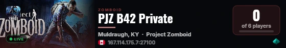 PJZ B42 Private live status badge