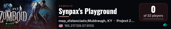 Synpax's Playground live status badge