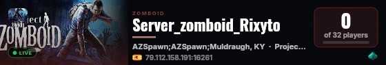 Server_zomboid_Rixyto live status badge
