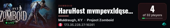 HaruHost mvmpevxldqsebphj live status badge