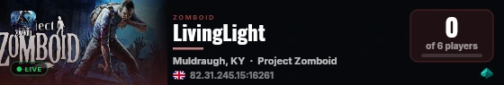 LivingLight live status badge