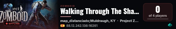 Walking Through The Shadows live status badge