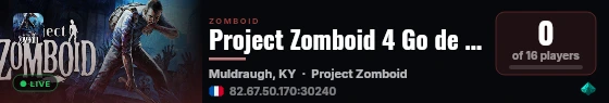 Project Zomboid 4 Go de modas0704 live status badge