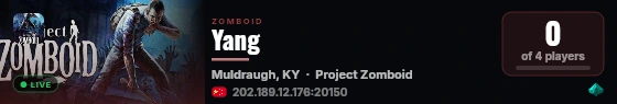 Yang live status badge