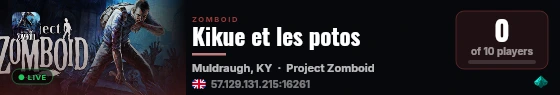 Kikue et les potos live status badge