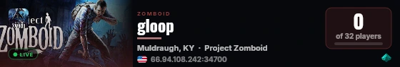 gloop live status badge