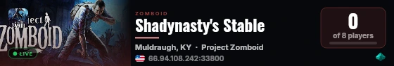 Shadynasty's Stable live status badge