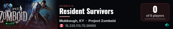 Resident Survivors live status badge