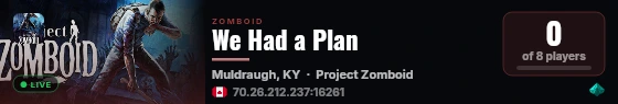 We Had a Plan live status badge
