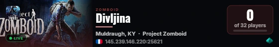 Divljina live status badge