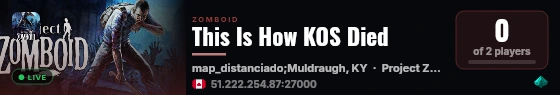 This Is How KOS Died live status badge