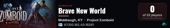Brave New World live status badge