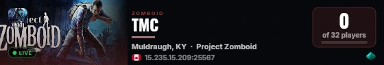 TMC live status badge