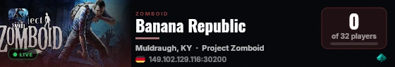 Banana Republic live status badge