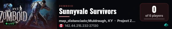 Sunnyvale Survivors live status badge