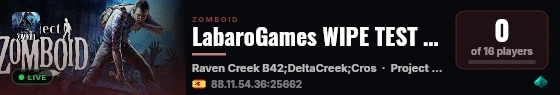 LabaroGames WIPE TEST - mundo nuevo live status badge