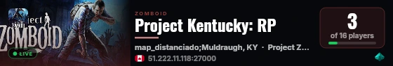 Project Kentucky: RP live status badge