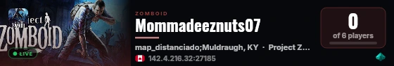 Mommadeeznuts07 live status badge