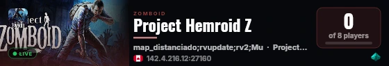 Project Hemroid Z live status badge