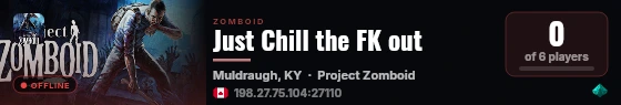 Just Chill the FK out live status badge