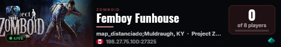 Femboy Funhouse live status badge