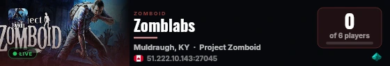 Zomblabs live status badge