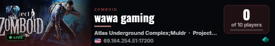wawa gaming live status badge