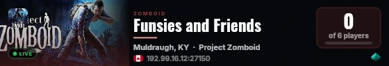 Funsies and Friends live status badge