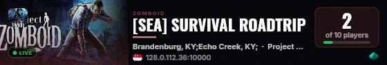 [SEA] SURVIVAL ROADTRIP live status badge