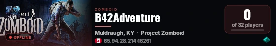 B42Adventure live status badge