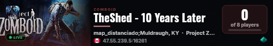 TheShed - 10 Years Later live status badge