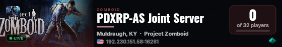 PDXRP-AS Joint Server live status badge