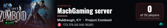 MachGaming server live status badge