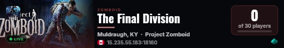 The Final Division live status badge