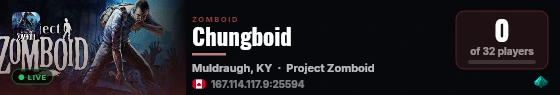 Chungboid live status badge