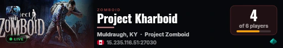 Project Kharboid live status badge