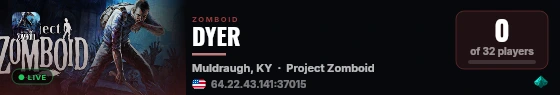 DYER live status badge