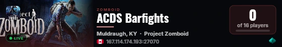 ACDS Barfights live status badge