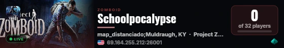 Schoolpocalypse live status badge