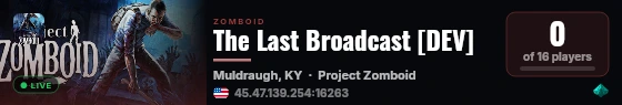The Last Broadcast [DEV] live status badge