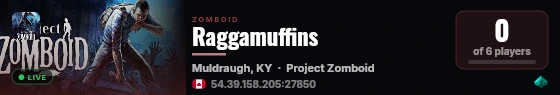 Raggamuffins live status badge
