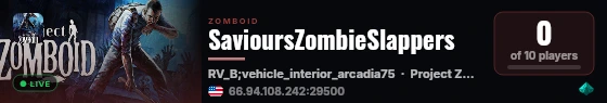 SavioursZombieSlappers live status badge