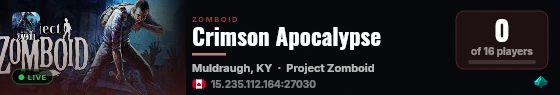 Crimson Apocalypse live status badge